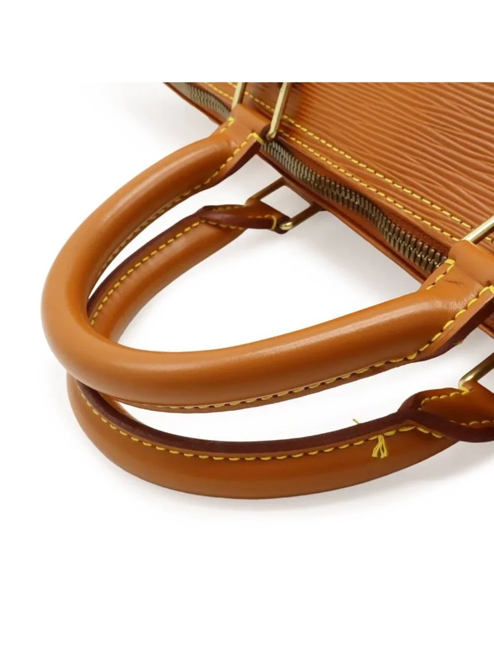 Louis Vuitton Epi Keepall 50 Boston Bag Purse Leather Cipango Gold Camel